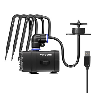 image:imageVIVOSUN Professional Automatic Drip Irrigation Kits 15W Output All in One Professional Grow Kit Includes Pump Timer and Regulator 8 Drip Emitters Garden Plant Watering System Indoor OutdoorDrip Irrigation Kit Only for Vgrow