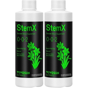 image:imageVIVOSUN StemX 002 Silica for Plants Soluble Liquid Silicon Plant Supplement Fertilizer Nutrient Solution for Strong Stems and Healthy Leaves Boost Resilience pH Balance 32 oz8 Ounce Pack of 2