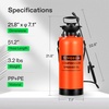 image:imageVIVOSUN 135Gallon Pump Pressure Sprayer Pressurized Lawn amp Garden Water Spray Bottle with Adjustable Shoulder Strap for Spraying Plants Garden Watering and Household CleaningOrange