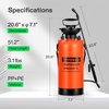 image:imageVIVOSUN 135Gallon Pump Pressure Sprayer Pressurized Lawn amp Garden Water Spray Bottle with Adjustable Shoulder Strap for Spraying Plants Garden Watering and Household CleaningOrange