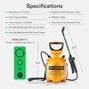 image:imageVIVOSUN 21Gal8L Pump Pressure Sprayer Pressurized Water Spray Bottle with Adjustable Shoulder Strap Adjustable Nozzle Safety Valve amp Additional Seals Ideal for Watering Fertilizing Cleaning08 Gallon  3 Liter