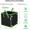 image:imageVIVOSUN 5 Pack 5 Gallon Square Grow Bags Thick Nonwoven Cubic Fabric Pots with Handles for Indoor and Outdoor Gardening3 Gallon