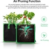image:imageVIVOSUN 5 Pack 5 Gallon Square Grow Bags Thick Nonwoven Cubic Fabric Pots with Handles for Indoor and Outdoor Gardening5 Gallon