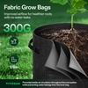 image:imageVIVOSUN 5Pack 7 Gallon Potato Grow Bags for Growing Potatoes Fabric Potato Pots with Handle and Rollup Window Potato Growing Containers Potato Planter Potato Planter for Growing Potatoes GreenBlack