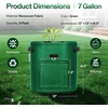 image:imageVIVOSUN 5Pack 7 Gallon Potato Grow Bags for Growing Potatoes Fabric Potato Pots with Handle and Rollup Window Potato Growing Containers Potato Planter Potato Planter for Growing Potatoes GreenGreen