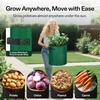 image:imageVIVOSUN 5Pack 7 Gallon Potato Grow Bags for Growing Potatoes Fabric Potato Pots with Handle and Rollup Window Potato Growing Containers Potato Planter Potato Planter for Growing Potatoes GreenGreen