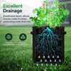 image:imageVIVOSUN 5Pack 7 Gallon Potato Grow Bags for Growing Potatoes Fabric Potato Pots with Handle and Rollup Window Potato Growing Containers Potato Planter Potato Planter for Growing Potatoes GreenBlack
