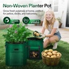 image:imageVIVOSUN 5Pack 7 Gallon Potato Grow Bags for Growing Potatoes Fabric Potato Pots with Handle and Rollup Window Potato Growing Containers Potato Planter Potato Planter for Growing Potatoes GreenGreen