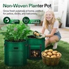 image:imageVIVOSUN 5Pack 7 Gallon Potato Grow Bags for Growing Potatoes Fabric Potato Pots with Handle and Rollup Window Potato Growing Containers Potato Planter Potato Planter for Growing Potatoes GreenGreen
