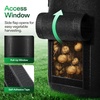 image:imageVIVOSUN 5Pack 7 Gallon Potato Grow Bags for Growing Potatoes Fabric Potato Pots with Handle and Rollup Window Potato Growing Containers Potato Planter Potato Planter for Growing Potatoes GreenBlack