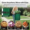 image:imageVIVOSUN 5Pack 7 Gallon Potato Grow Bags for Growing Potatoes Fabric Potato Pots with Handle and Rollup Window Potato Growing Containers Potato Planter Potato Planter for Growing Potatoes GreenGreen