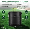 image:imageVIVOSUN 5Pack 7 Gallon Potato Grow Bags for Growing Potatoes Fabric Potato Pots with Handle and Rollup Window Potato Growing Containers Potato Planter Potato Planter for Growing Potatoes GreenBlack