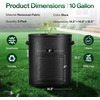 image:imageVIVOSUN 5Pack 7 Gallon Potato Grow Bags for Growing Potatoes Fabric Potato Pots with Handle and Rollup Window Potato Growing Containers Potato Planter Potato Planter for Growing Potatoes GreenBlack