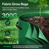 image:imageVIVOSUN 5Pack 7 Gallon Potato Grow Bags for Growing Potatoes Fabric Potato Pots with Handle and Rollup Window Potato Growing Containers Potato Planter Potato Planter for Growing Potatoes GreenGreen