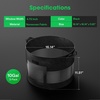 image:imageVIVOSUN 5Pack 7 Gallon Visible Potato Grow Bags Thick Fabric Potato Pots with 360 Visibility amp Harvest Window Potato Growing Containers Potato Planter Potato Planter for Growing Potatoes Black3