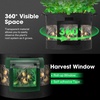 image:imageVIVOSUN 5Pack 7 Gallon Visible Potato Grow Bags Thick Fabric Potato Pots with 360 Visibility amp Harvest Window Potato Growing Containers Potato Planter Potato Planter for Growing Potatoes Black5