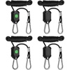 image:imageVIVOSUN 6Pair 18 Inch Adjustable Grow Light Hanger Heavy Duty Rope Hanger with Reinforced Metal Gears 8Ft Long and 150 lbs Weight Capacity Rope for Grow Light Inline Fan FiltersGreen