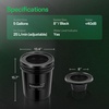 image:imageVIVOSUN DWC Hydroponics Grow System with Top Drip Kit 5Gallon Deep Water Culture Recirculating Drip Garden System with MultiPurpose Air Hose Air Pump and Air Stone 1 Bucket  Top Drip Kit1 Bucket  Top Drip Kit