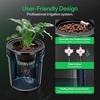 image:imageVIVOSUN DWC Hydroponics Grow System with Top Drip Kit 5Gallon Deep Water Culture Recirculating Drip Garden System with MultiPurpose Air Hose Air Pump and Air Stone 1 Bucket  Top Drip Kit2 Buckets  Top Drip Kit