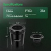 image:imageVIVOSUN DWC Hydroponics Grow System with Top Drip Kit 5Gallon Deep Water Culture Recirculating Drip Garden System with MultiPurpose Air Hose Air Pump and Air Stone 1 Bucket  Top Drip Kit2 Buckets  Top Drip Kit