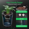image:imageVIVOSUN DWC Hydroponics Grow System with Top Drip Kit 5Gallon Deep Water Culture Recirculating Drip Garden System with MultiPurpose Air Hose Air Pump and Air Stone 1 Bucket  Top Drip Kit4 Buckets  Top Drip Kit