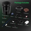 image:imageVIVOSUN DWC Hydroponics Grow System with Top Drip Kit 5Gallon Deep Water Culture Recirculating Drip Garden System with MultiPurpose Air Hose Air Pump and Air Stone 1 Bucket  Top Drip Kit1 Bucket  Top Drip Kit