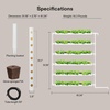image:imageVIVOSUN Hydroponics Growing System 108 Plant Sites 3 Layers 12 FoodGrade PVCU Pipes Gardening System Grow Kit with Water Pump Timer Nest Basket and Sponge for Leafy Vegetables54Wall mounted