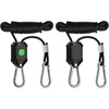 image:imageVIVOSUN 6Pair 18 Inch Adjustable Grow Light Hanger Heavy Duty Rope Hanger with Reinforced Metal Gears 8Ft Long and 150 lbs Weight Capacity Rope for Grow Light Inline Fan FiltersGreen
