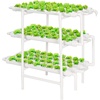 image:imageVIVOSUN Hydroponics Growing System 108 Plant Sites 3 Layers 12 FoodGrade PVCU Pipes Gardening System Grow Kit with Water Pump Timer Nest Basket and Sponge for Leafy Vegetables108 Plant Sites