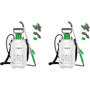 image:imageVIVOSUN 1 Gal4L Pump Sprayer Garden Water Sprayer for Plants Weeds amp Lawn Care with 3 Nozzles 50 Long Hose amp Pressure Relief Valve135 gal Pack of 2
