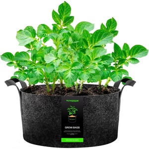 image:imageVIVOSUN 1 Pack 50 Gallon Grow Bag Fabric Pot with Handles for Growing Vegtables and Plants100 Gallon