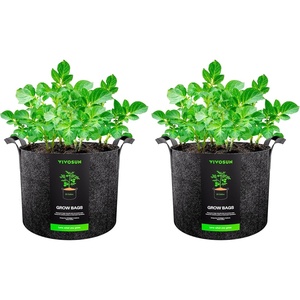 image:imageVIVOSUN 1 Pack 50 Gallon Grow Bag Fabric Pot with Handles for Growing Vegtables and Plants50 Gallon Pack of 2