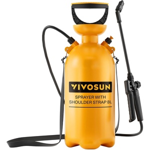 image:imageVIVOSUN 21Gal8L Pump Pressure Sprayer Pressurized Water Spray Bottle with Adjustable Shoulder Strap Adjustable Nozzle Safety Valve amp Additional Seals Ideal for Watering Fertilizing Cleaning21 Gallon  8 Liter
