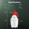 image:imageVIVOSUN 27oz Pump Sprayer Handheld Garden Water Sprayer Bottle with Adjustable Brass Nozzle for Spraying Plants Flowers Weeds and Cleaning GreenRed