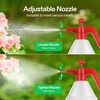 image:imageVIVOSUN 27oz Pump Sprayer Handheld Garden Water Sprayer Bottle with Adjustable Brass Nozzle for Spraying Plants Flowers Weeds and Cleaning GreenRed