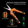 image:imageVIVOSUN 2Pack Indoor Hydroponics LED Grow Room Glasses and 65 Inch Gardening Scissors Hand Pruner Pruning Shear with Straight Stainless Steel Blades Orange 1Pack