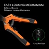 image:imageVIVOSUN 2Pack Indoor Hydroponics LED Grow Room Glasses and 65 Inch Gardening Scissors Hand Pruner Pruning Shear with Straight Stainless Steel Blades Orange 1Pack