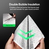 image:imageVIVOSUN Double Bubble Foil Insulation Roll 6 x 25 ft Reflective HVAC Pipe amp Duct Wrap Weatherproof Thermal Insulation for Attics Windows Garages1Pack
