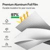 image:imageVIVOSUN Double Bubble Foil Insulation Roll 6 x 25 ft Reflective HVAC Pipe amp Duct Wrap Weatherproof Thermal Insulation for Attics Windows Garages1Pack