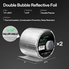 image:imageVIVOSUN Double Bubble Foil Insulation Roll 6 x 25 ft Reflective HVAC Pipe amp Duct Wrap Weatherproof Thermal Insulation for Attics Windows Garages2Pack