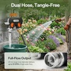 image:imageVIVOSUN Garden Hose Splitter 4 Way Heavy Duty Water Hose Connector 34 Water Hose Manifold Faucet Adapter with Comfortable Rubberized Grip for Drip Irrigation Lawns2way Pack of 2