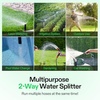 image:imageVIVOSUN Garden Hose Splitter 4 Way Heavy Duty Water Hose Connector 34 Water Hose Manifold Faucet Adapter with Comfortable Rubberized Grip for Drip Irrigation Lawns2way Pack of 2