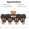 image:imageVIVOSUN Garden Hose Splitter 4 Way Heavy Duty Water Hose Connector 34 Water Hose Manifold Faucet Adapter with Comfortable Rubberized Grip for Drip Irrigation Lawns34 inch