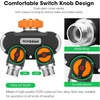 image:imageVIVOSUN Garden Hose Splitter 4 Way Heavy Duty Water Hose Connector 34 Water Hose Manifold Faucet Adapter with Comfortable Rubberized Grip for Drip Irrigation Lawns2way