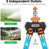 image:imageVIVOSUN Garden Hose Splitter 4 Way Heavy Duty Water Hose Connector 34 Water Hose Manifold Faucet Adapter with Comfortable Rubberized Grip for Drip Irrigation Lawns2way