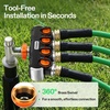 image:imageVIVOSUN Garden Hose Splitter 4 Way Heavy Duty Water Hose Connector 34 Water Hose Manifold Faucet Adapter with Comfortable Rubberized Grip for Drip Irrigation Lawns34 inch Pack of 2