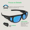 image:imageVIVOSUN Indoor Hydroponics Anti UVA and UVB Grow Room Glasses Goggles and 19Bulb High Intensity LED Green Light Grow Room Headlight