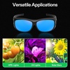 image:imageVIVOSUN VS2000 LED Grow Light and Indoor Hydroponics Anti UVA and UVB Grow Room Glasses Goggles with Glasses Case Blue