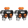 image:imageVIVOSUN Garden Hose Splitter 4 Way Heavy Duty Water Hose Connector 34 Water Hose Manifold Faucet Adapter with Comfortable Rubberized Grip for Drip Irrigation Lawns2way Pack of 2