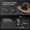 image:imageVIVOSUN 2Pack Jewelry Loupe 30X and 60X Foldable Magnifier UVLED Lights Desktop Loupe with LED amp UV Lights for Jewelry Gems Watches Coins and Stamps Black2Pack Round  Triangle Set